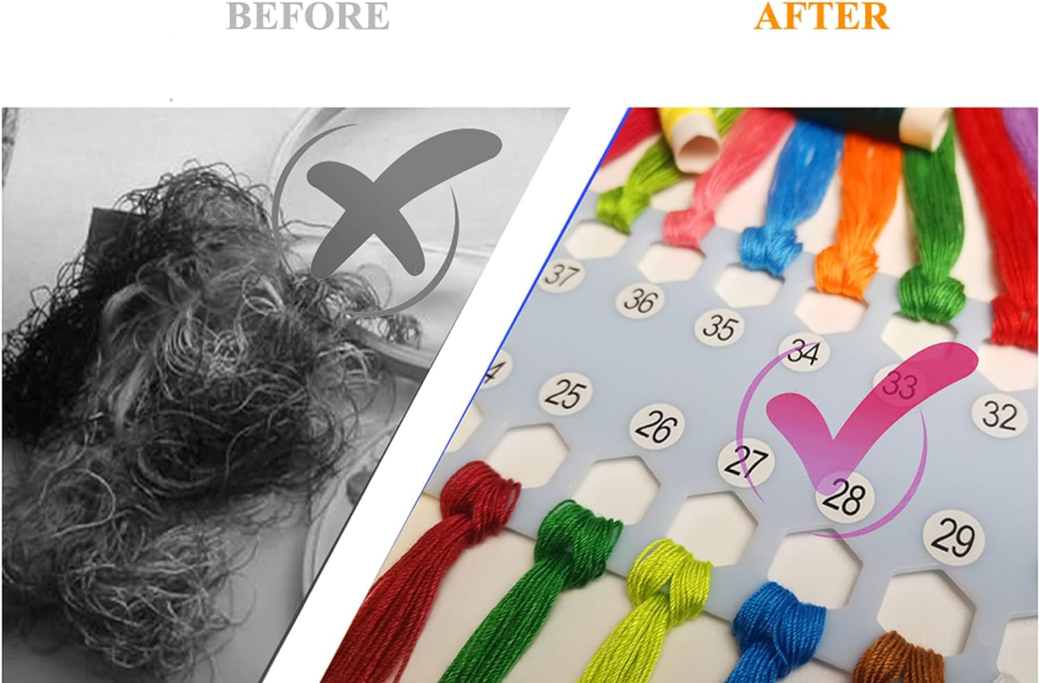 10Pcs Embroidery Floss Organizer Cross Stitch Thread Holder Storage Tool Needlework Project Card