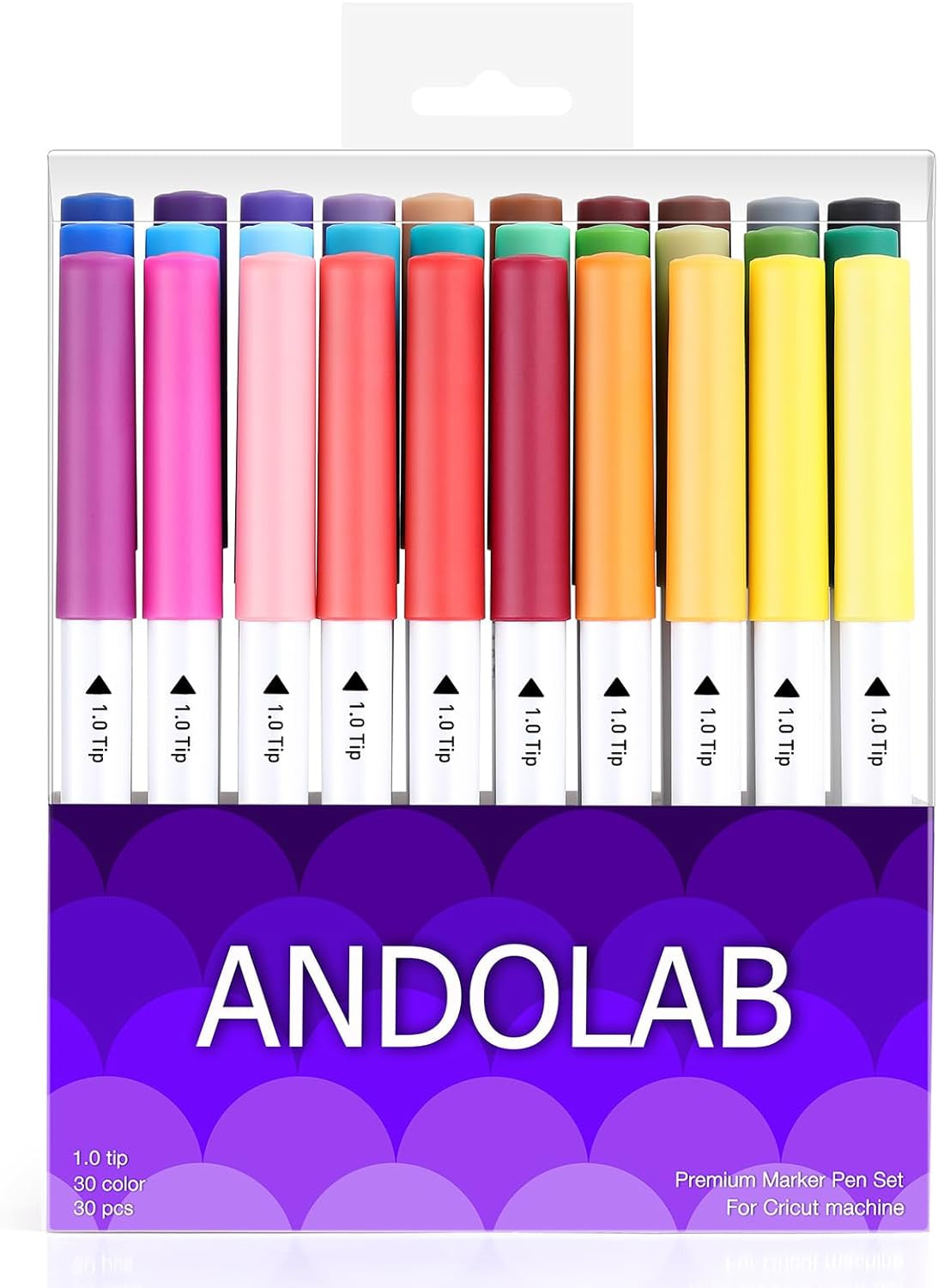 Fine Point Pens for Cricut Maker 3/Maker/Explore 3/Air 2/Air, 0.4 Tip Ultimate Fine Point Pens Set of 30 Pack Supplies Tools Accessories Writing Drawing Pen Compatible with Cricut Machine