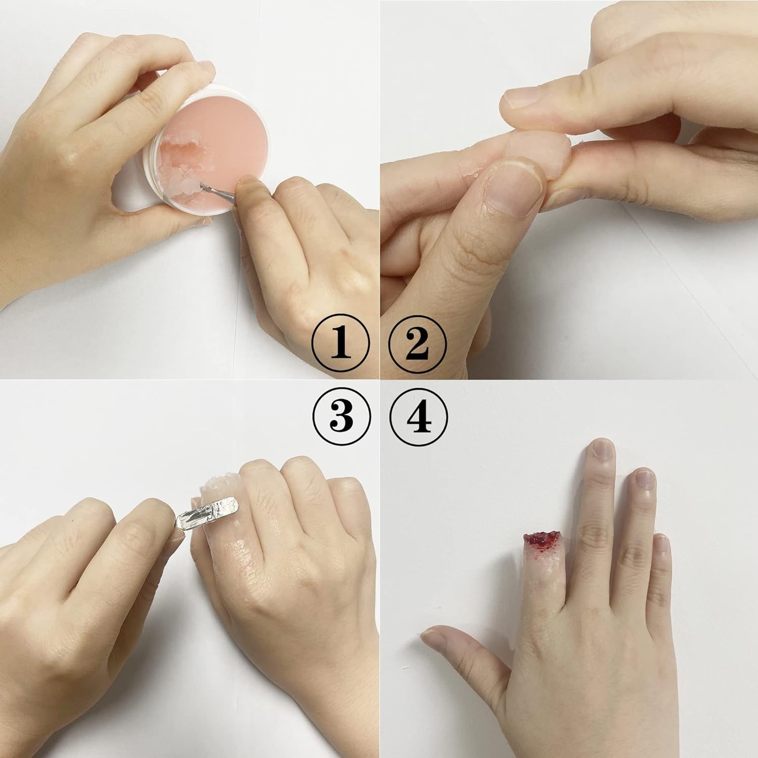 Face Paint Kit Sfx Makeup Special Effects Makeup Kit with Wound Scar Wax, Fake Scab Blood, Makeup Spatula for Halloween Cosplay Makeup Oil Based Professional Face Paint Makeup Palette Set