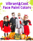 Face Painting Supplies, Face Painting Kit for Kids, Safe and Easy to Use Face Paint, Non-Toxic and Hypoallergenic Face Painting Kit Professional, Halloween Makeup Kit