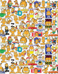 Garfield 50Ct Vinyl Large Deluxe Stickers Variety Pack - Laptop, Water Bottle, Scrapbooking, Tablet, Skateboard, Indoor/Outdoor - Set of 50