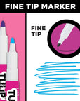 Permanent Nontoxic Fabric Markers, 20 Pack, Multicolor