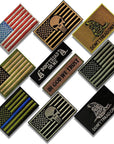 American Flag Patch, 10 Bundle-Set, Tactical Morale Military Patches of USA US for Backpacks Hat Army Gears Etc
