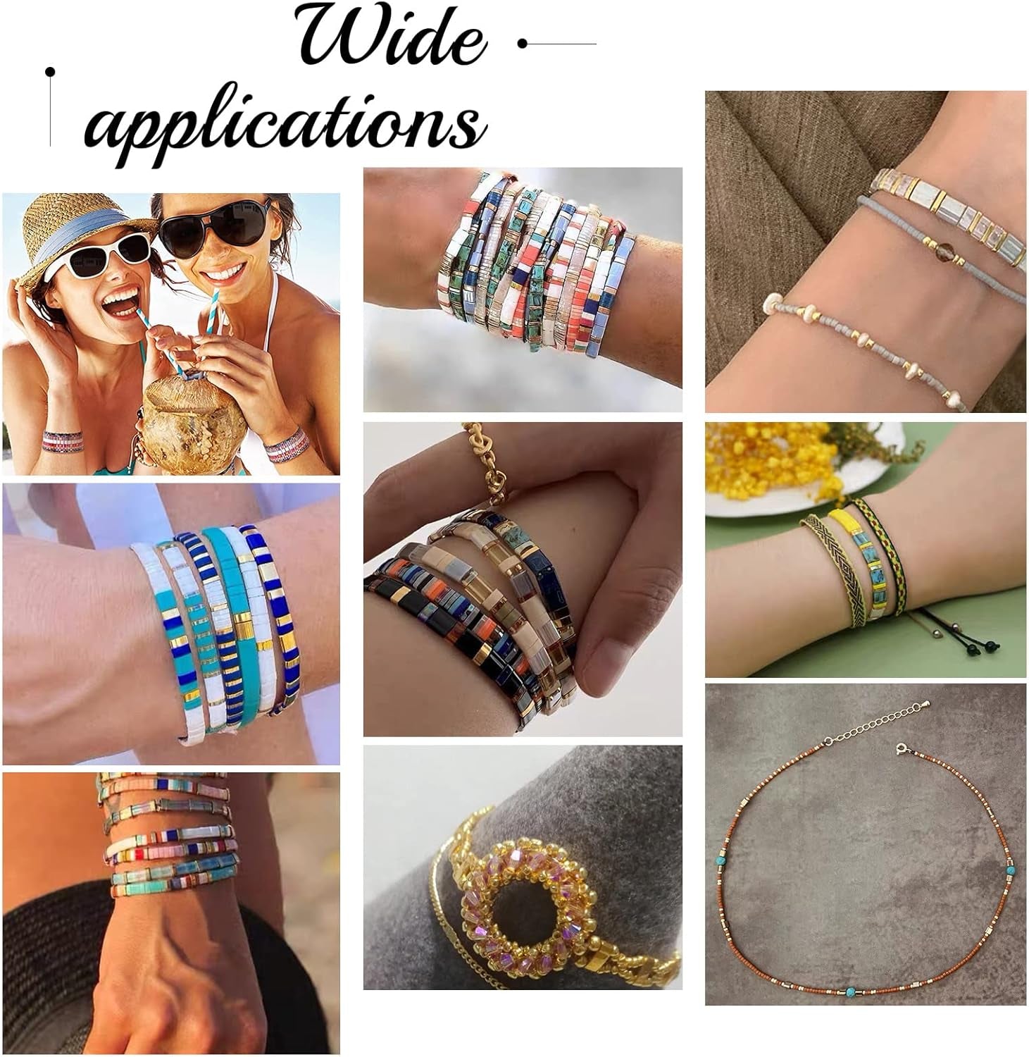 160Pcs 2-Hole Seed Beads 24K Gold 925 Sterling Silver Plated Tila Beads Multi-Strand Linking Connectors Synthetic Hematite Beads for Cord Bracelets Necklace Jewelry Making