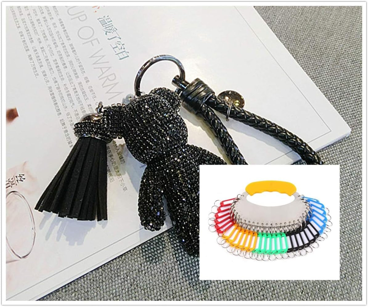 50 Pcs - 38Mm 1.5" round Edged Split Key Chain Ring Connector Keychain Keyring