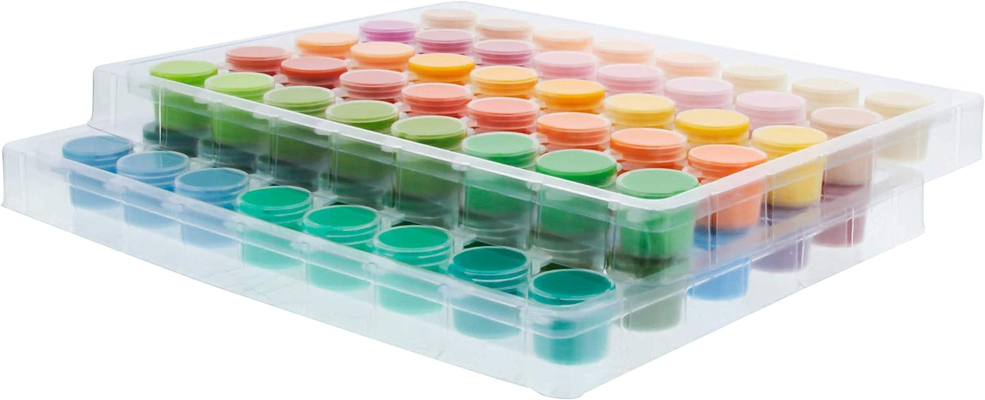 Professional 80 Color Set of Acrylic Paint Jar Set - 3.68Ml Jars - Rich Vivid Colors for Artists, Students, Beginners - Canvas Portrait Paintings