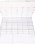 26 Grids Bead Organizer Box (1.7Cm Thick), Arts DIY Crafts Jewelry Organizers and Storage Box, Dividers Plastic Bead Storage Box, Craft Storage for Beads, Jewelry, Small Charms.