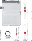 Sewing Machine Maintenance Kit - Tool Set with Needle Inserter, Angled Lint Brush, Set of 3 Screwdrivers, Needle Threader - Universal Compatibility & Storage Pouch Included, 7Pc