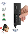 Diamond Tester Pen and 9V Battery Kit,High Accuracy Jewelry Diamond Tester,Diamond Selector for Novice and Expert, Thermal Conductivity Meter (Diamond Tester)