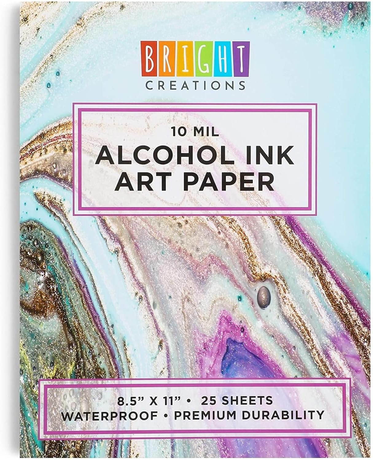 Alcohol Ink Pad Art Paper (8.5 X 11 Inches, 25 Sheets)