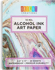 Alcohol Ink Pad Art Paper (8.5 X 11 Inches, 25 Sheets)