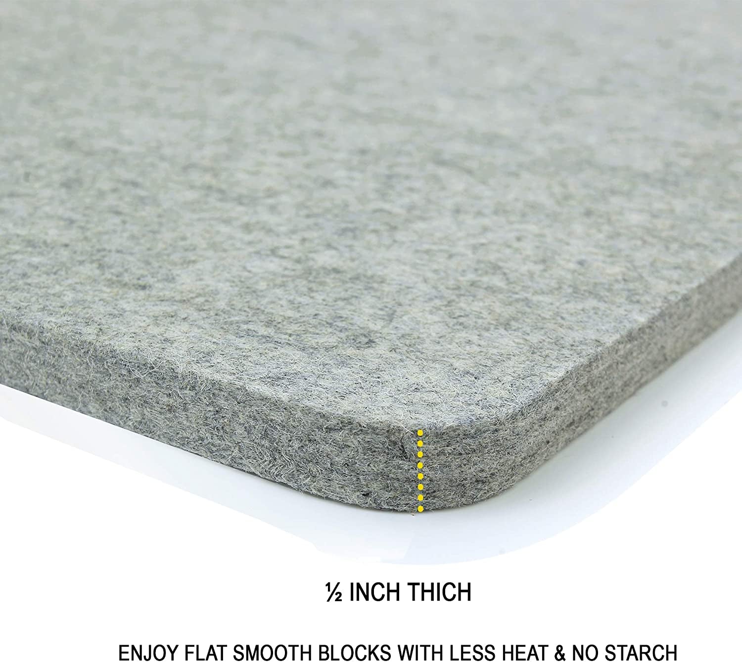 Wool Pressing Mat - 17&quot; X 13.5&quot; Quilting Ironing Pad - 100% New Zealand Felted Wool Iron Board for Quilters, Great for Quilting &amp; Sewing Projects by