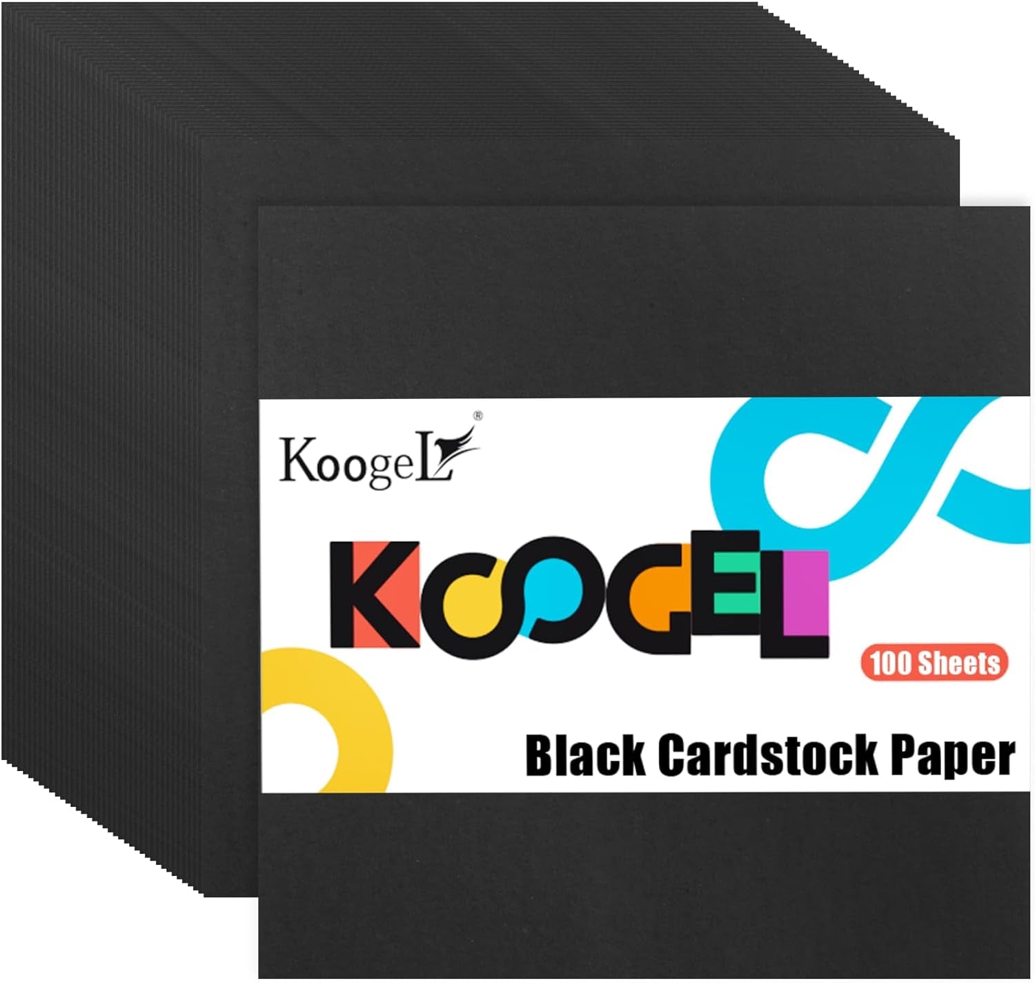 100 Sheets Black Cardstock, 12 X 12 Inch Craft Paper 230Gsm Construction Paper for Crafts Printer Invitations Card Making