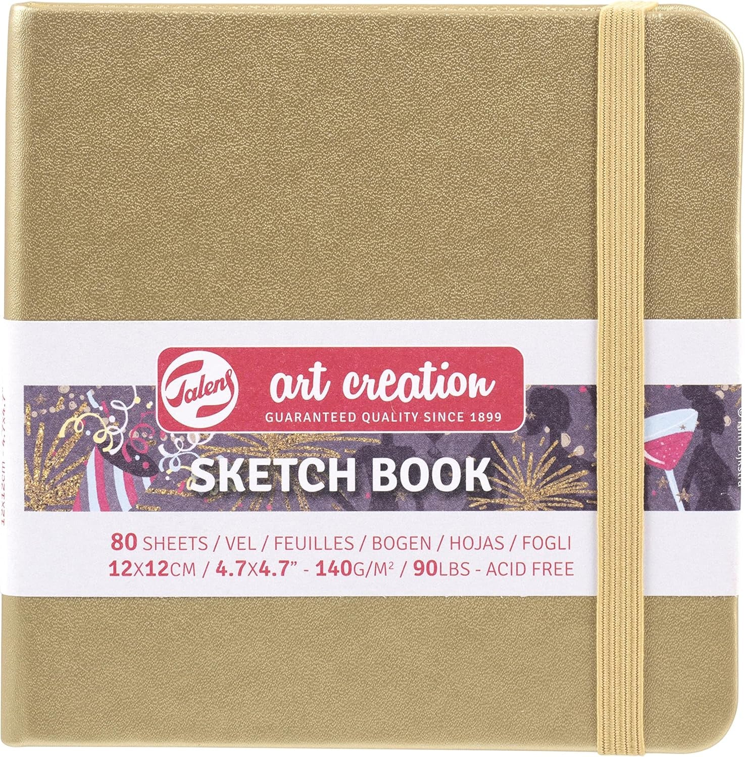 Talens Japan T9314-233M 452248 Art Creation Sketchbook, Drawing Notebook, 8.3 X 11.8 Inches (21 X 30 Cm), Navy Blue