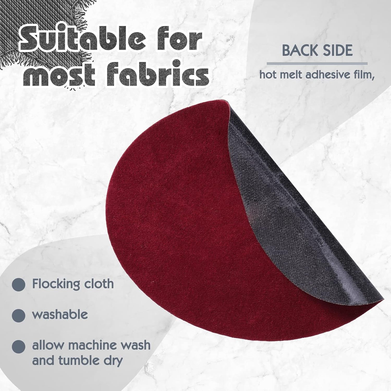 24 Pcs Elbow Patches 12 Colors Oval Suede Elbow Patches for Sweaters Fabric Men Elbow Patch Appliques Cloth Iron on and Sew on Elbow Patches for Repair Shirt Jeans Jacket 5.5 X 4.3 Inch (Simple Color)