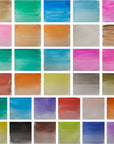 36 Color Watercolor Pan Set with Natural Hair Brush Necessities - Watercolor Set for Students, Teachers, Artists - 1 Pack