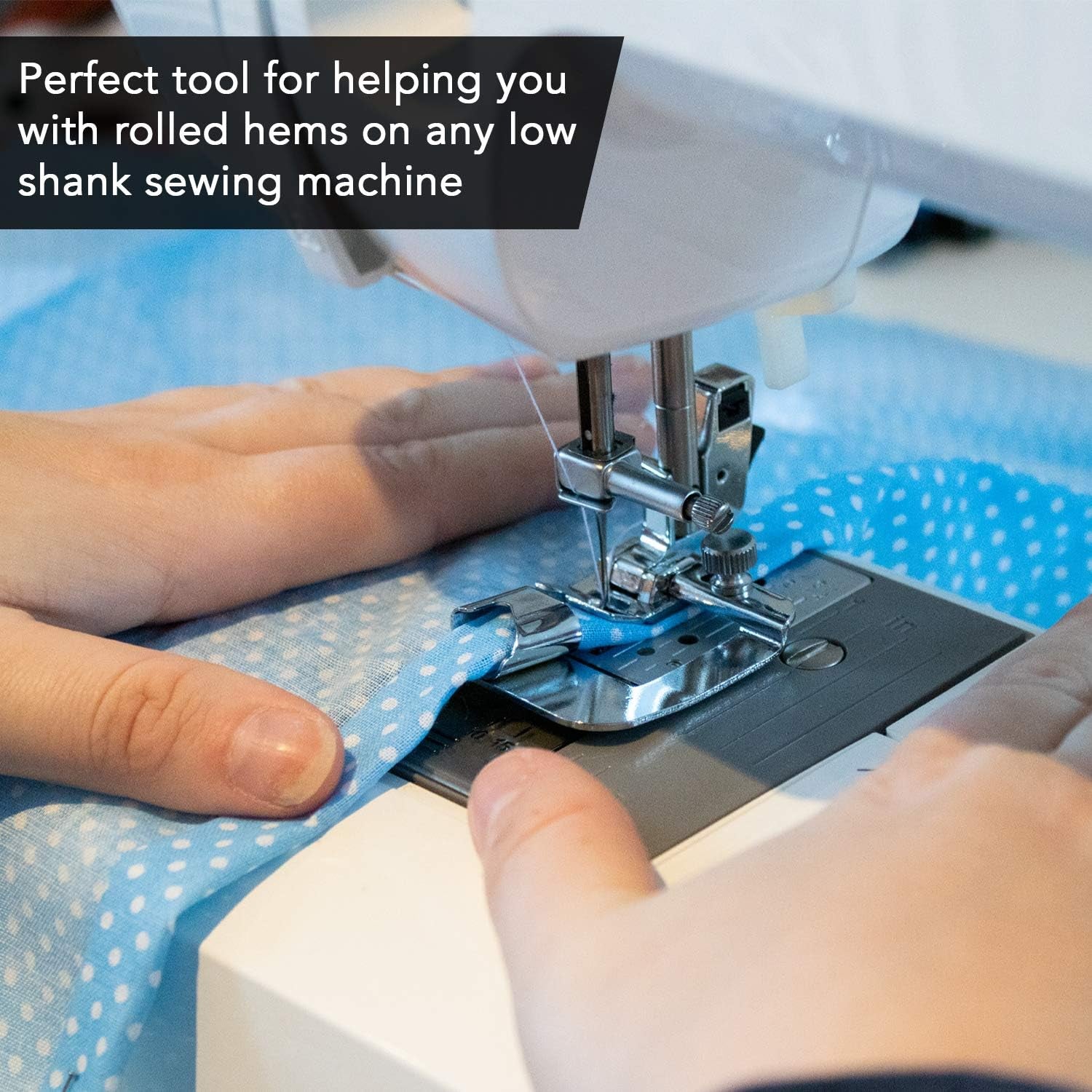 Rolled Hem Presser Foot [6 Sizes] Wide Rolled Hem Foot Set & Narrow Foot Hemmer Set for Brother, Singer & Janome Low Shank Sewing Machines. Hemming Pressure Feet with Distinctive Wide and Narrow Sizes