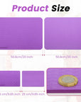 Sewing Mat Set, Sewing Machine Muffling Mat, Reduce Sewing Machine & Pedal Vibrations, Movement and Slipping, Sewing Machine and Sergers Accessory (2-Piece Set) (Purple)