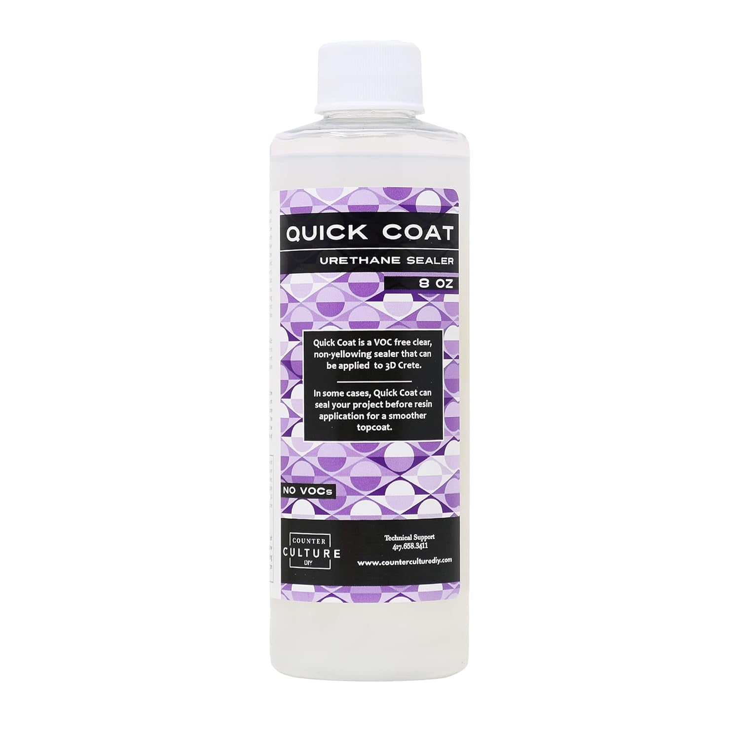 Clear Quick Coat Sealer for Resin Art, 8 Oz Bottle, Epoxy Supplies for Coating &amp; Casting, Tumblers, Keychains, Jewelry, No VOC