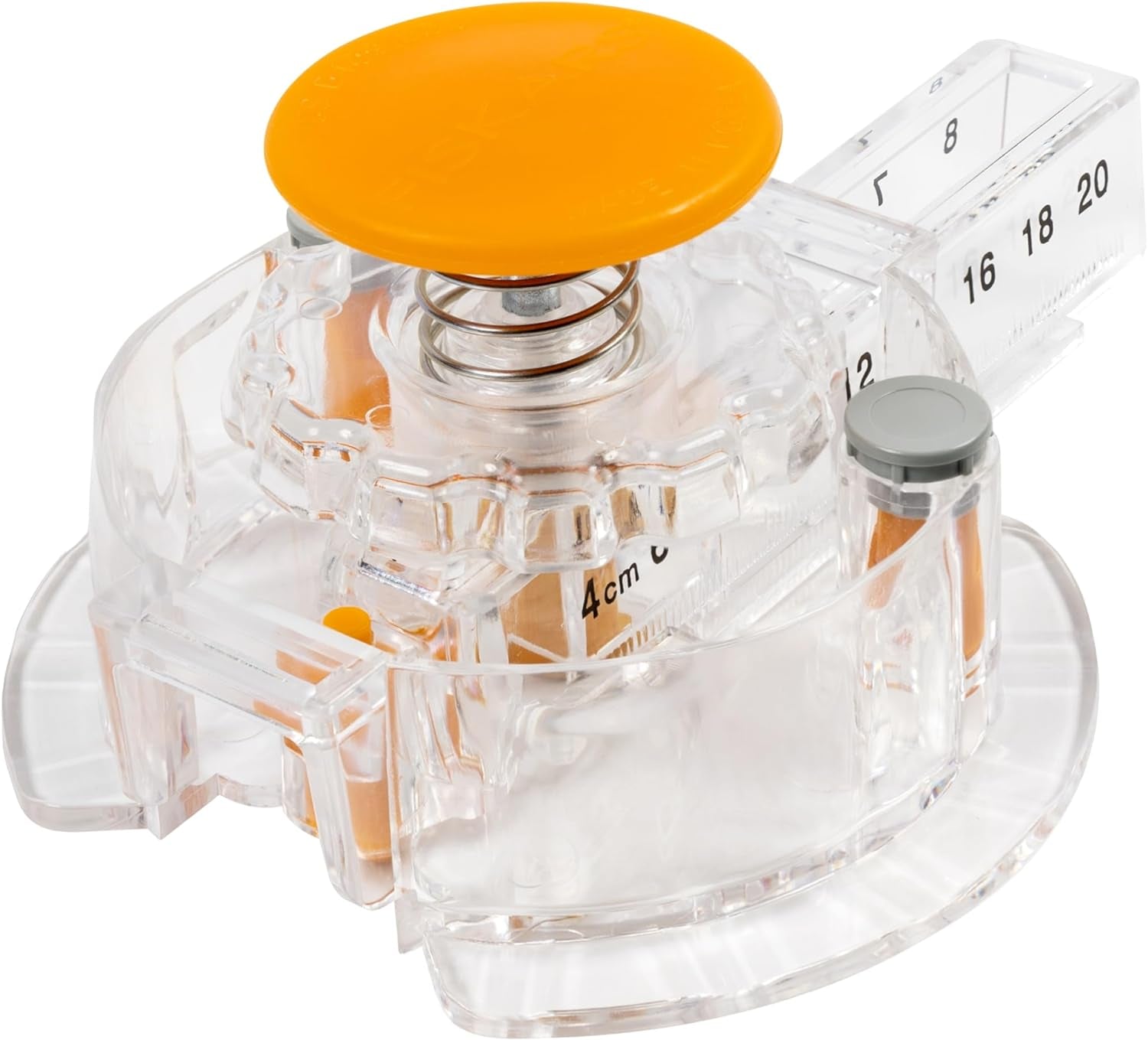 Circle Cutter with 3 Replacement Blades - 1" to 8” Cut Length - Arts and Crafts Paper Cutter - Clear/Orange
