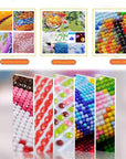 5D Diamond Painting Kits for Adults Beginners,Cross Flower Diamond Art Kit,Diy Full round Drill Diamond Dot Gem Art Kits for Adults,Home Wall Decor 11.8X11.8 Inch
