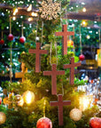 50 Pack Bulk Small Cross Set for Crafts, Wooden Cross Charms for Christian Baptism, Easter, First Communion, Rosary (1 X 2 In)