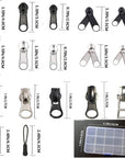 Zipper Repair Kit 255 Pcs Zipper Replacement Kit with Zipper Install Pliers Tool and Zipper Extension Pulls for Clothing Jackets Purses Luggage Backpacks Tents Sleeping Bag