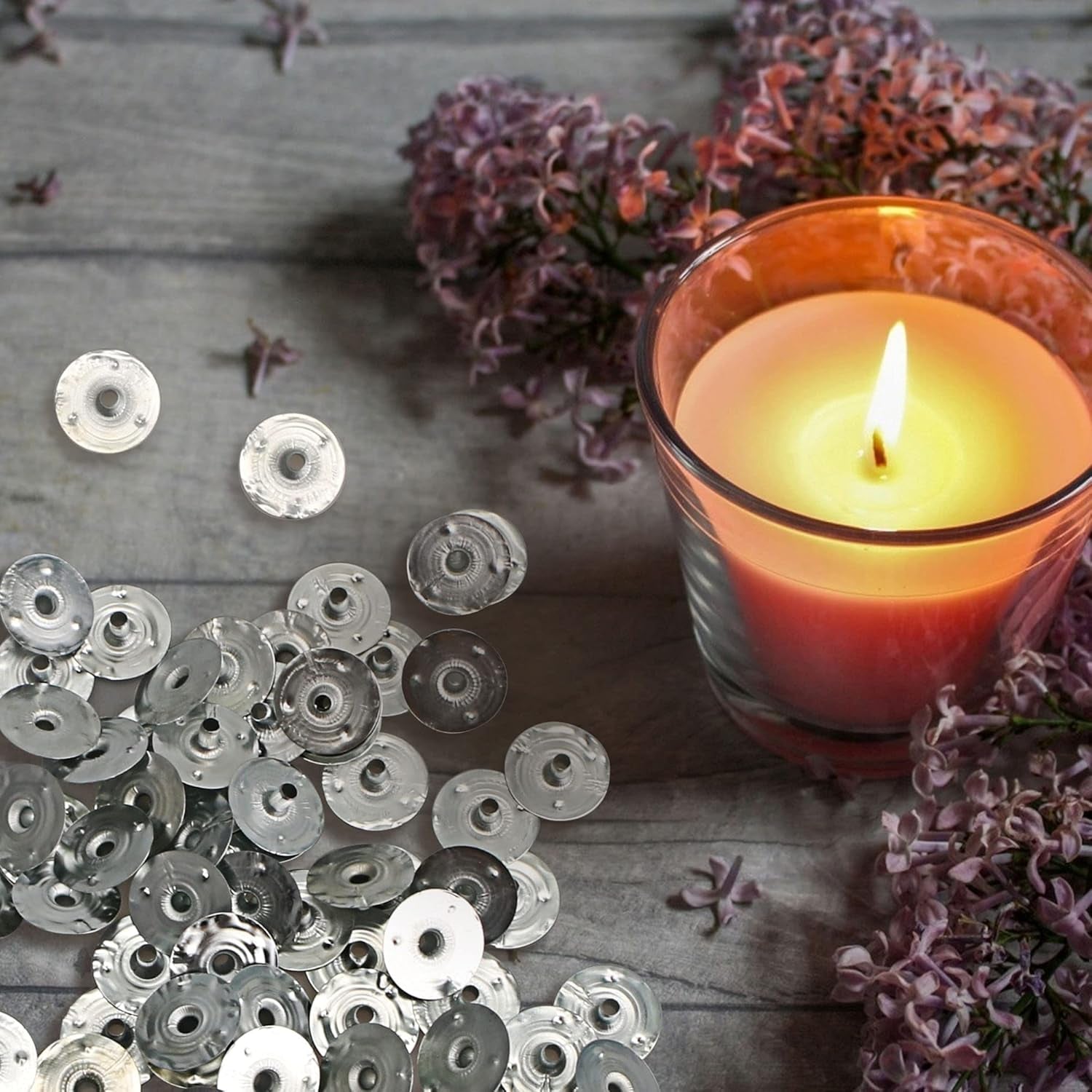 800 Pcs Candle Wick Tabs - Metal Candle Wick Sustainer Tabs