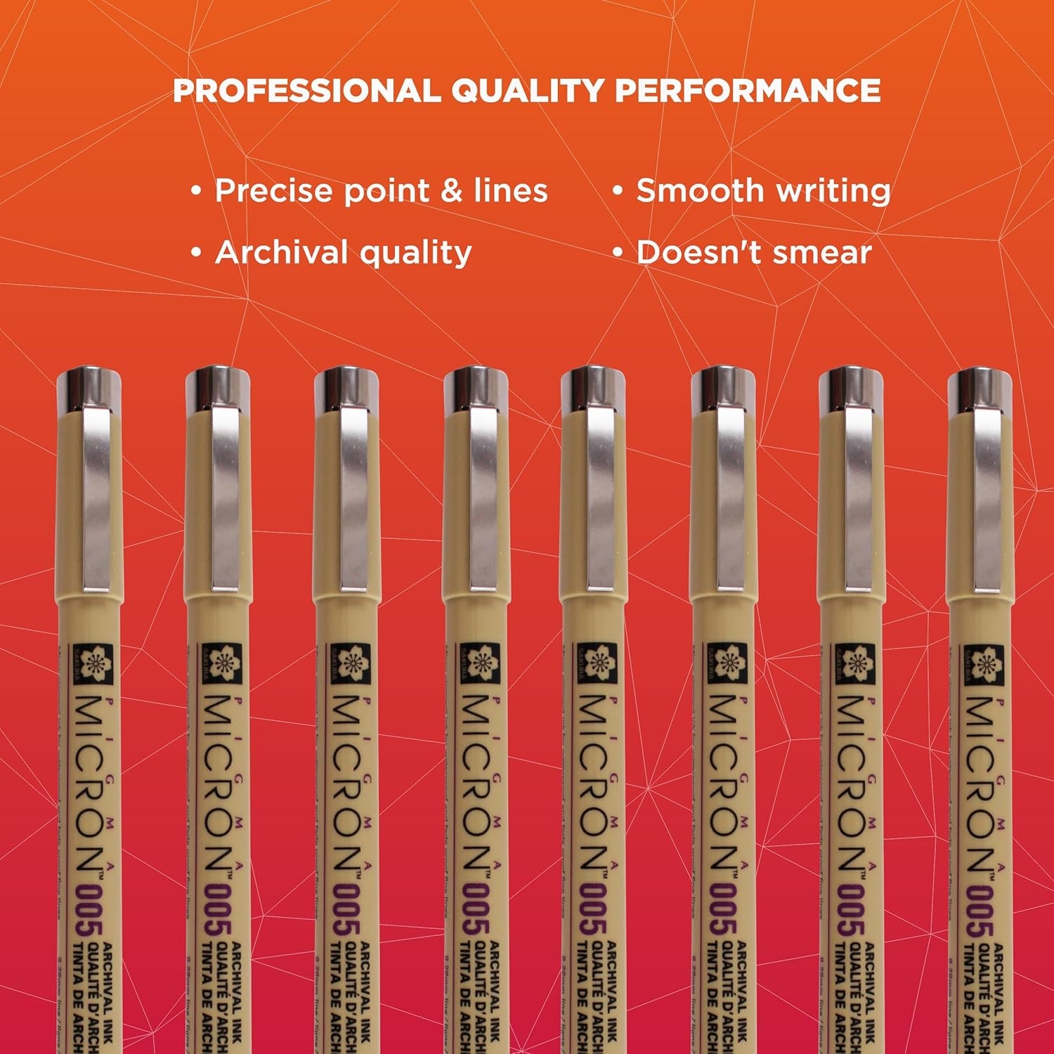 Pigma Micron 005 8 Color Set Water Based Pigment for Illustration - Holiday Gifts for Artists, Crafters & DIY Gifts Projects