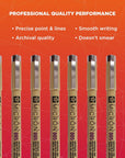 Pigma Micron 005 8 Color Set Water Based Pigment for Illustration - Holiday Gifts for Artists, Crafters & DIY Gifts Projects