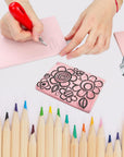 4 Pack Rubber Block Stamp Carving Blocks with Cutter Tools and Rubber Brayer Roller for Printmaking and More Crafts