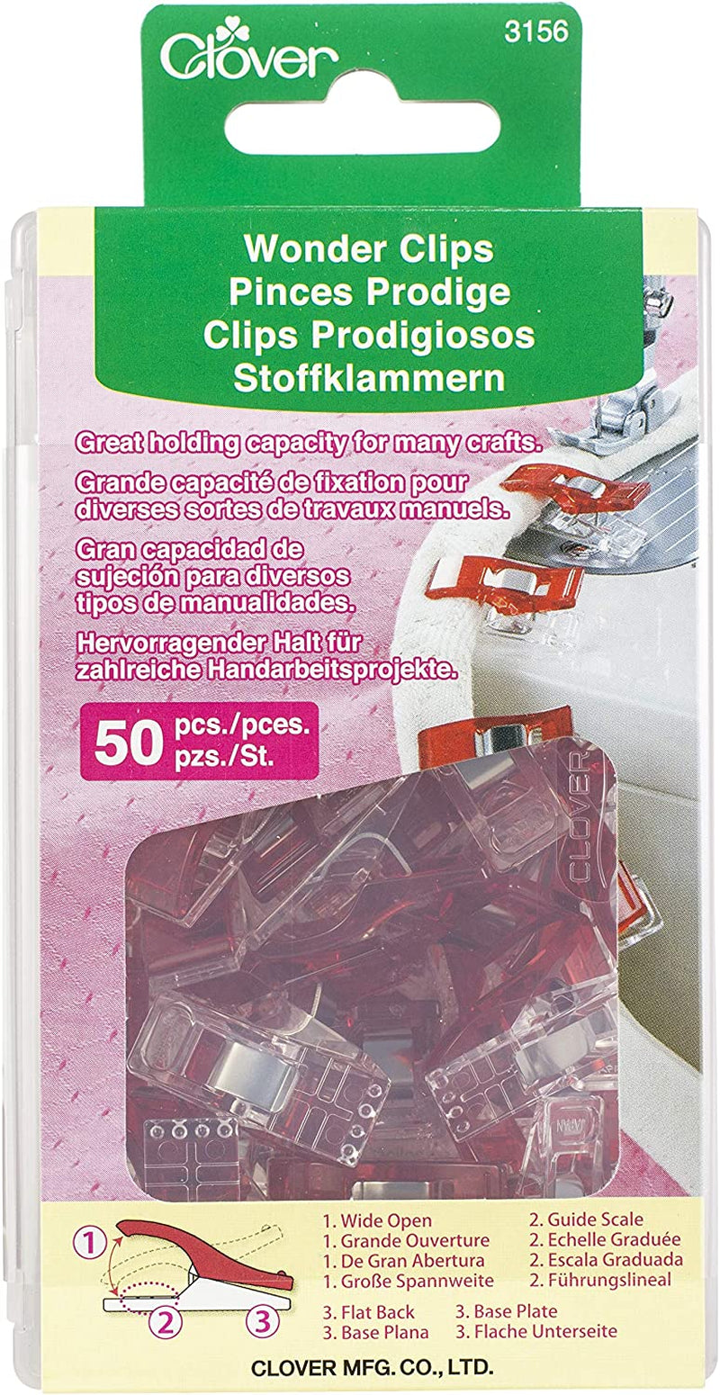 Wonder Clips Pkg of 50, Red
