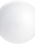 5 Inch Foam Balls for Crafts - 4 Pack Solid round White Polystyrene Spheres for Ornaments, DIY Projects, Craft Modeling