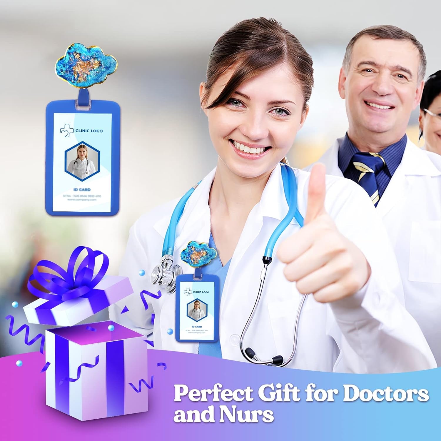 2Pcs Resin Mold, 24 Cavities Badge Reel Molds for Resin, Phone Grip Mold for UV Resin,Epoxy Resin,Casting Molds for DIY Resin Keychain