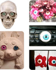 100Pcs/Box 12Mm Doll Eyeballs Half round Acrylic Eyes for DIY Doll Bear Crafts Halloween