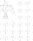 36 Mini Doves for Crafts, 1.5 Inch Bulk White Dove Miniature Birds for Crafts Wedding Cake Decoration (36PCS 1.5 Inch)