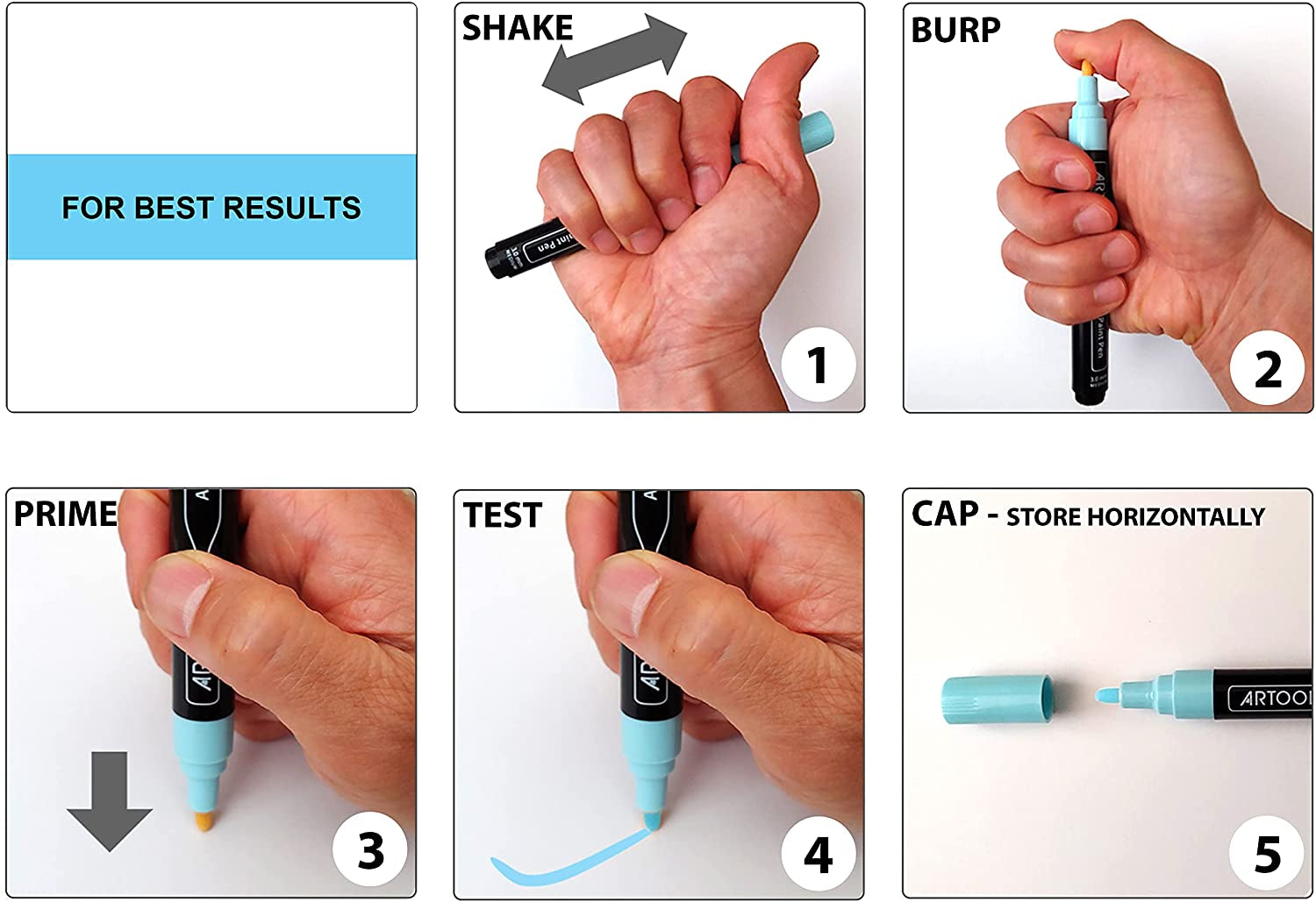 24 Metallic Acrylic Paint Pens Markers Set 0.7Mm Extra Fine and 3.0Mm Medium Tip Combo for Rock Painting, Pebbles, Canvas, Glass, Mugs, Journals, Most Surfaces. Non-Toxic, Waterbased, Quick Drying