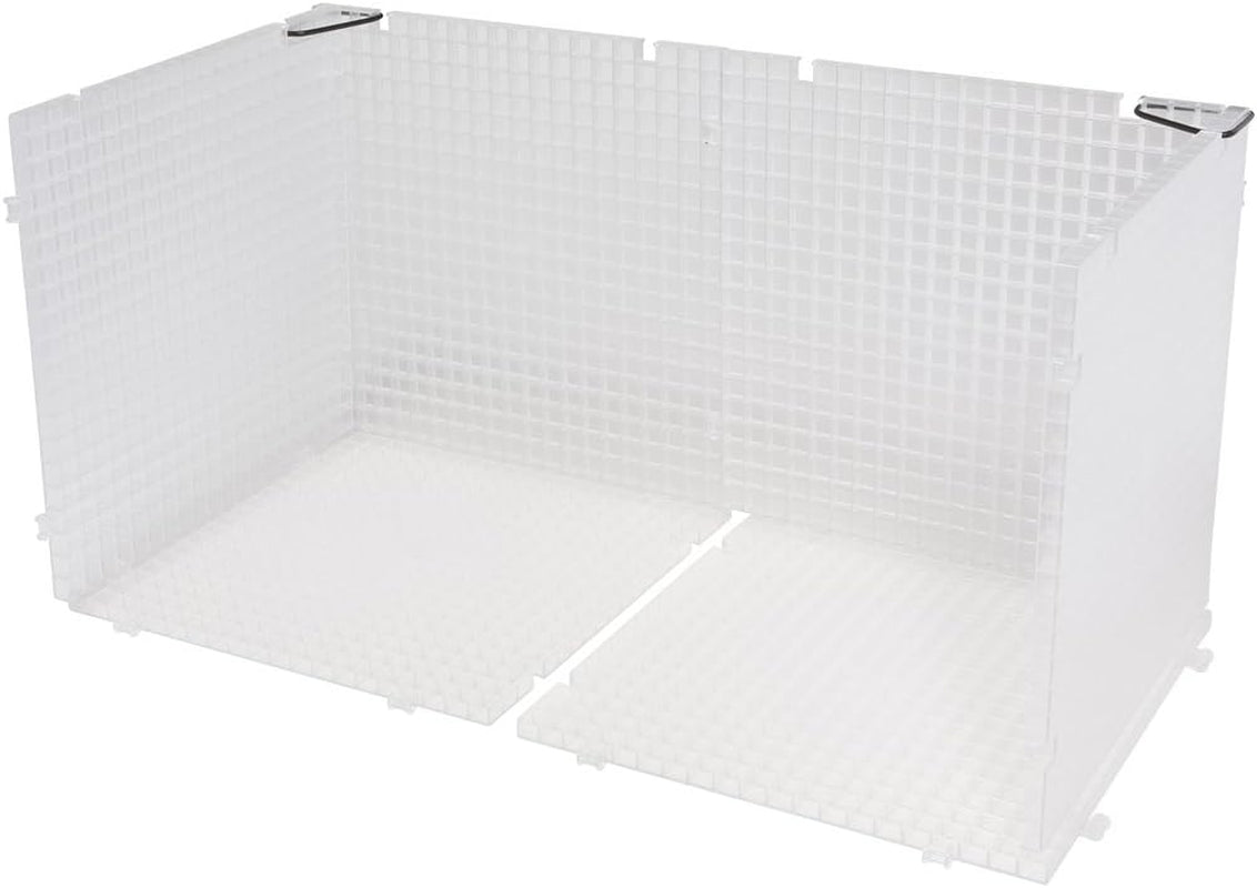 Waffle Grid 2-Pack - the Original Multi-Use Modular Grid System - Solid Bottom - Best Used for Cutting Glass, Catching Small Pieces, Contain Water, Put under Plants, Etc. - Made in USA