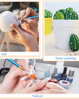 40 Pcs, Paint Brush Set for Acrylic Painting, Watercolor Brushes for Acrylic Oil Watercolor, Miniature Detailing, and Rock Painting