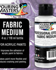Professional Effects Fabric Medium, 4 Ounce Bottle - Extender, Improves Acrylic Paint Adhesion to Fabrics, Textiles, Increases Transparency, Flexible - Decorate Clothing, Bags, Shoes