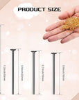 2800 Pieces Headpins for Making Jewelry Flat Head Pins Set 0.63 Inch 0.71 Inch 0.79 Inch 1.18 Inch Jewelry Making Head Pins Mix Beading Pins for DIY Jewelry Making (Multicolor)