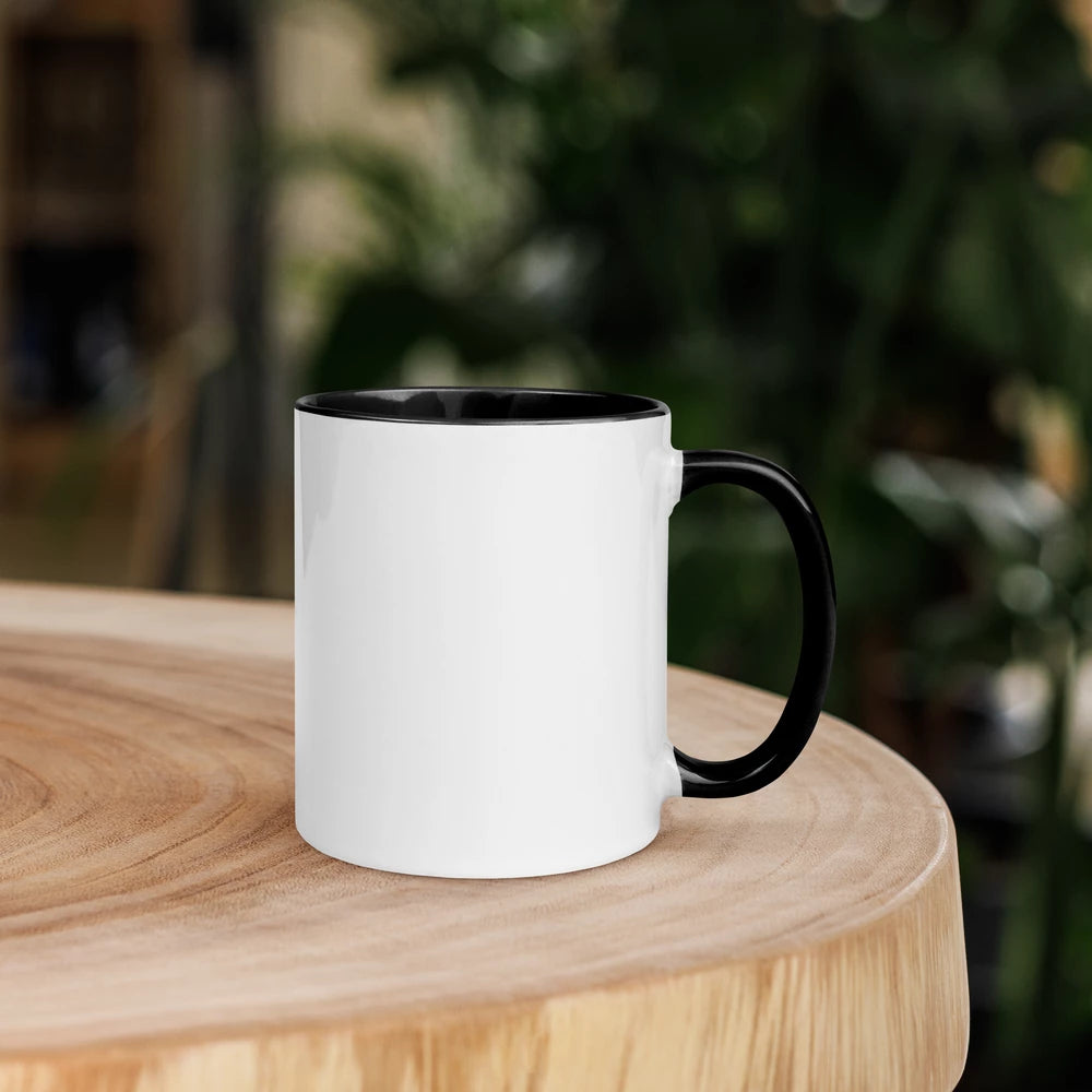White Ceramic Mug with Color Inside