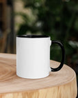 White Ceramic Mug with Color Inside