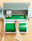 Vinyl Roll Holder with Trimmer for Cricut Maker 3/Maker and Explore Air/2/3, Roll Holder with Cutter Perfect for Smart Vinyl and Heat Transfer Iron On