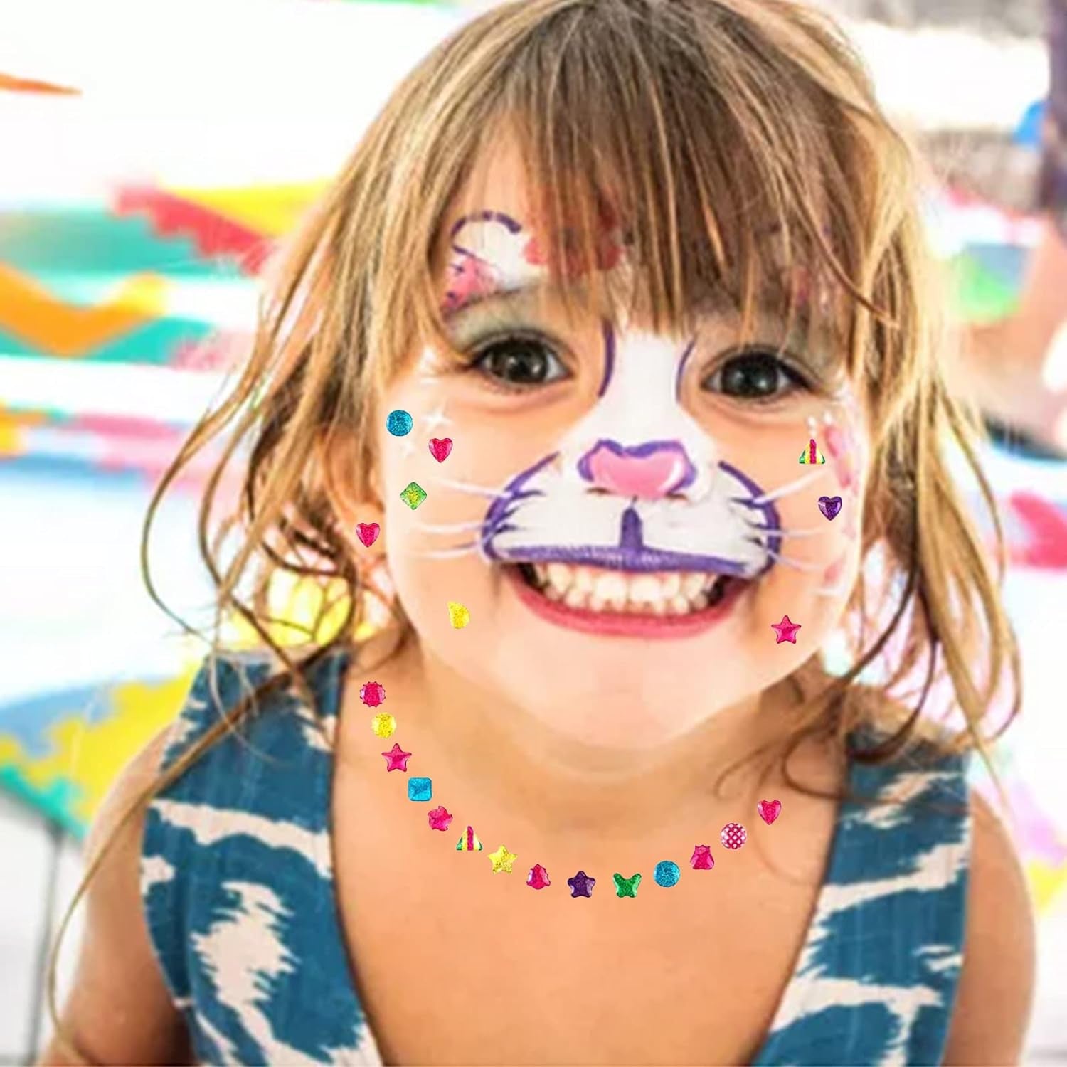 2000+ Stick on Earrings 3D Gem Stickers Earrings Self-Adhesive Glitter Craft Crystal Stickers Girls Sticker Earrings, Crystal Sparkle Stickers for Girls Kids Children(10 Sheets)