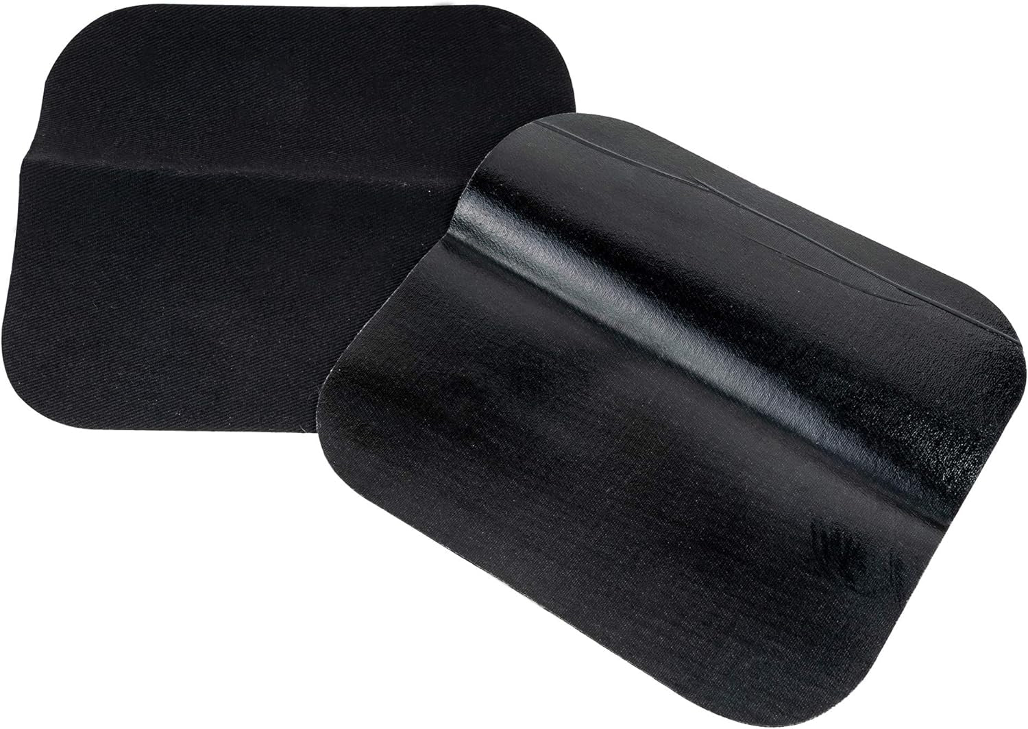 Iron-On Patches for Clothing Repair, 5-Inch by 5-Inch, 2 per Package, Black (3 Pack)