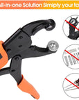 Snap Tool for Boat Cover - Heavy Duty Snap Fastener Snap Tool Snap Button Starter Kit with 15Mm Marine Grade Snap Button with Punch Hole Function for DIY Leather Canvas Tarps