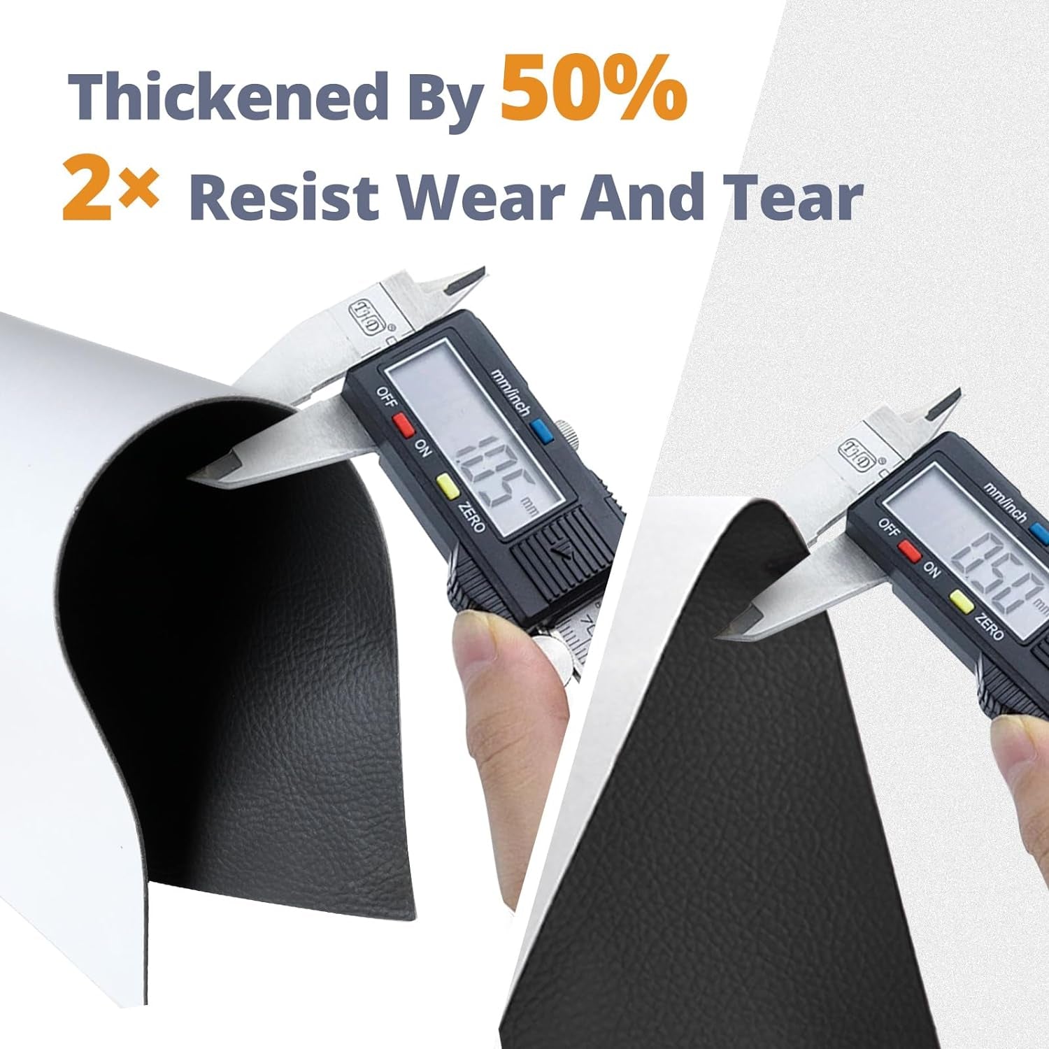 Self Adhesive Leather Repair Patch 3 Pcs, 8 X 11 Inch Black Leather Repair Patch, Leather Repair Tape for Furniture, Couch, Car Seat, Office Chair