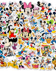 50Pcs Hot Disney Mickey Mouse Stickers for Water Bottle Cup Laptop Guitar Car Motorcycle Bike Skateboard Luggage Box Vinyl Waterproof Graffiti Patches JHSL