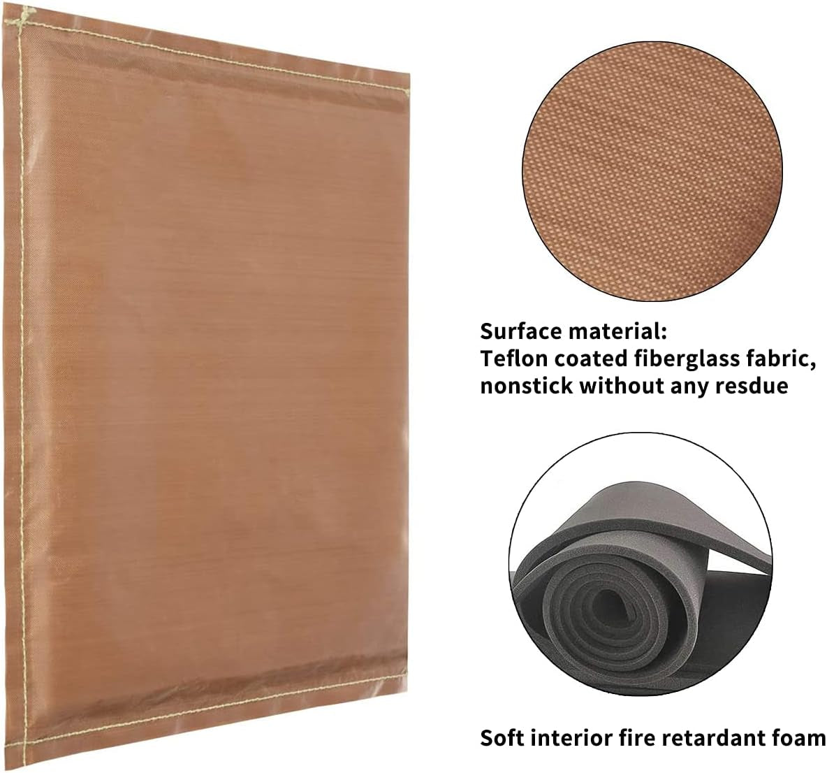 8 Pack Heat Press Pillow Mat Kits - 4 Size Teflon Heat Pressing Transfer Pillows,2 Pieces Teflon Paper Sheets and 2 Heat Resistant Tape for Heat Press Sublimation Projects